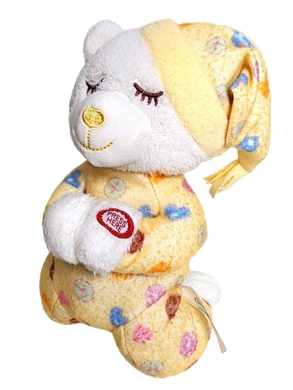 Hugfun Plush Prayer Praying White Yellow Teddy Bear Now I Lay Me Down to Sleep